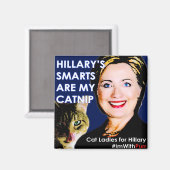 Hillary's Smarts Catnip Magnet (Vorderseite/Rückseite)