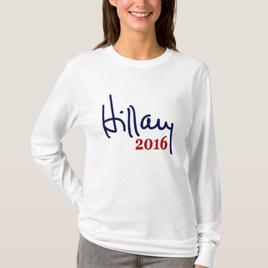 Hillaryunterzeichnungs-T - Shirt 2016 (Vorderseite)