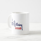 Hillaryunterzeichnungs-Tassen 2016 Kaffeetasse (Vorderseite Links)