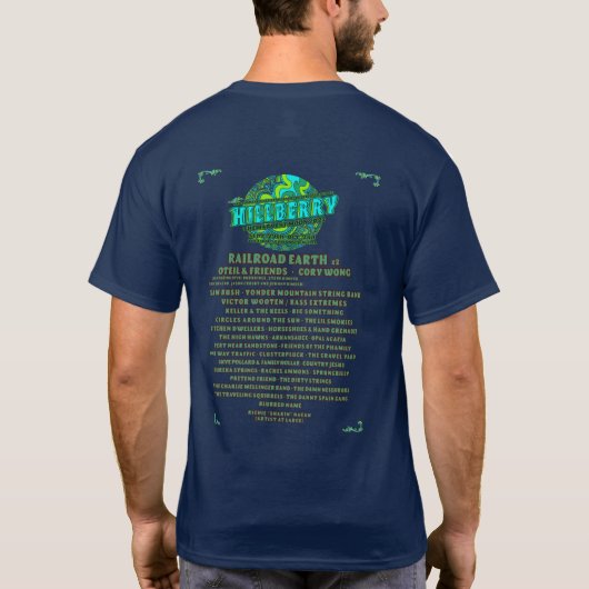 Hillberry Music Festival 2022 Line-Up T-Shirt (Rückseite)