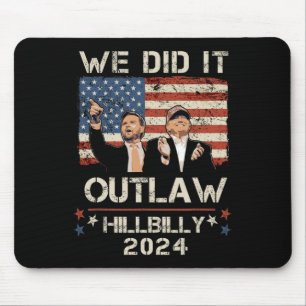 Hillbilly 2024 Trump Vance Wir haben es verboten Mousepad