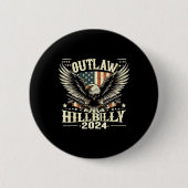 Hillbilly 2024 - Wahltag des Militärs Button (Vorderseite)