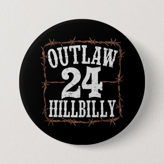 Hillbilly 2024 Western Trump Vance 2024 verbieten Button (Vorderseite)