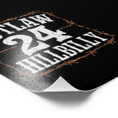 Hillbilly 2024 Western Trump Vance 2024 verbieten Fotodruck (Ecke)