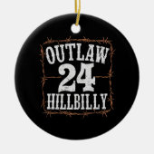 Hillbilly 2024 Western Trump Vance 2024 verbieten Keramik Ornament (Vorne)