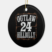 Hillbilly 2024 Western Trump Vance 2024 verbieten Keramik Ornament (Links)