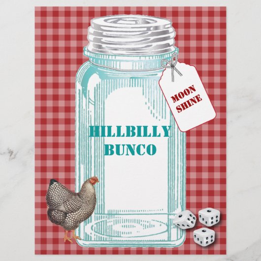 HIllbilly Bunco Flyer (Vorne)