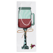 Hillbilly Country Wine Bag Funny Wine Tasche Geschenktüte Für Weinflaschen (Rückseite)