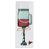 Hillbilly Country Wine Bag Funny Wine Tasche Geschenktüte Für Weinflaschen (Vorderseite)