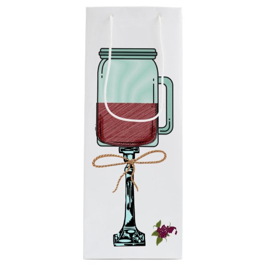 Hillbilly Country Wine Bag Funny Wine Tasche Geschenktüte Für Weinflaschen (Vorderseite)