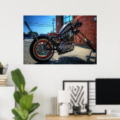 Hillbilly Deluxe Sportster Chop Poster (Heimbüro)