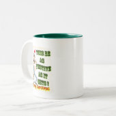 Hillbilly Festive, wie es wird Zweifarbige Tasse (Vorderseite Links)