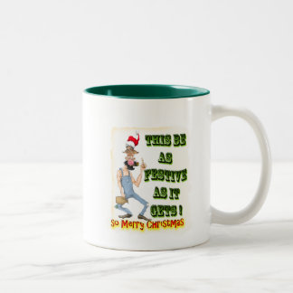 Hillbilly Festive, wie es wird Zweifarbige Tasse