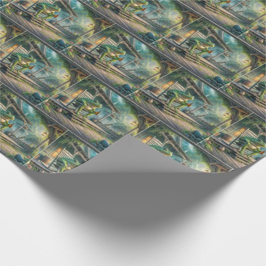 Hillbilly Frog Geschenkpapier (Ecke)
