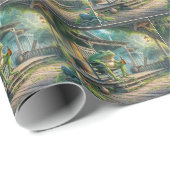 Hillbilly Frog Geschenkpapier (Rolleneckpunkt)