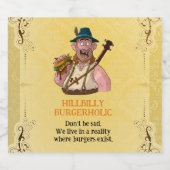 HillBilly Grill Sparkling Wine Label! Weinetikett Schaumweinetikett (Einzelnes Label)