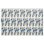 Hillbilly Jug Band Musicians Fabric Stoff (Fat Quarter (45,7 x 55,9 cm))