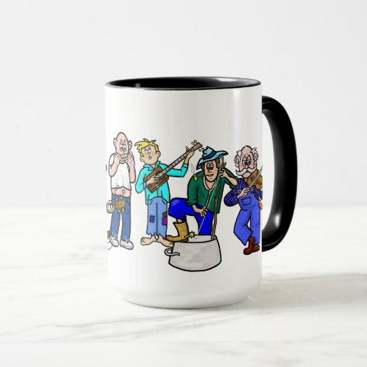 Hillbilly Jug Band Tasse (VorderseiteRechts)