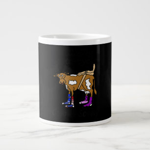 Hillbilly Motorrad lustige Kuh Geschenk für Biker Jumbo-Tasse