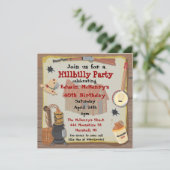 Hillbilly Party Einladung (Stehend Vorderseite)