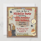 Hillbilly Party Einladung (Vorderseite)
