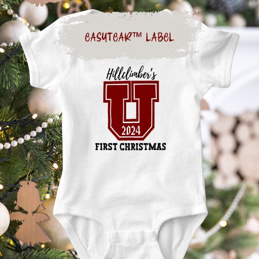 Hillclimbers erstes Weihnachtsfest individuell anp Baby Strampler