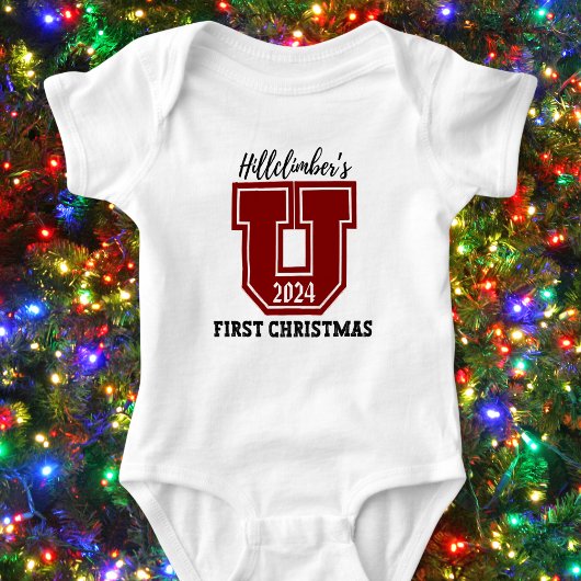 Hillclimbers erstes Weihnachtsfest individuell anp Baby Strampler