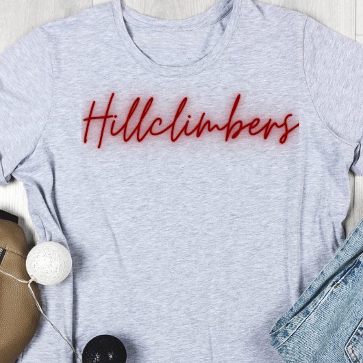 Hillclimbers Glows Script Tshirt
