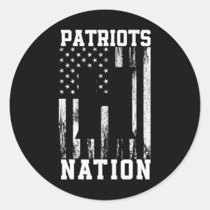 Hillcrest Patriots Logo Nation Hs Runder Aufkleber