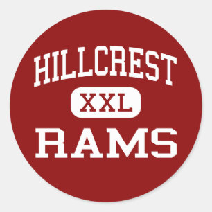 Hillcrest - RAMs - hoch - Simpsonville Runder Aufkleber