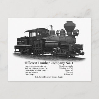 Hillcrest Shay No. 1 Postkarte