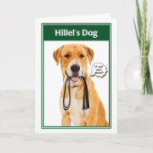 Hillel's Hund Funny Bar/Bat Mitzvah Card Karte (Vorderseite)