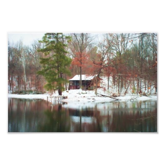 Hillfarm Rustic Cabin the Woods - Print Fotodruck (Vorne)