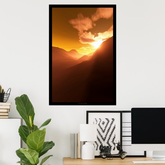 Hillfire (variation) poster (Heimbüro)