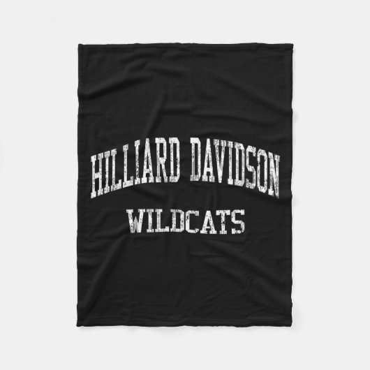 Hilliard Davidson High School Hs Hilliard Oh Vinta Fleecedecke (Vorderseite)