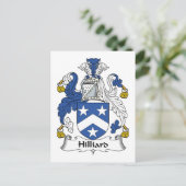 Hilliard Familienwappen Postkarte (Stehend Vorderseite)