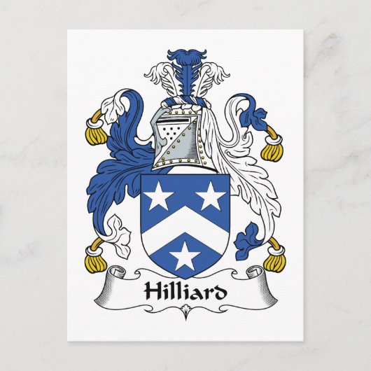 Hilliard Familienwappen Postkarte (Vorderseite)