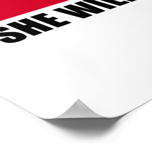 HILLIARISCH GESCHROCHEN - Sie wird Ihre Kinder ess Poster (Ecke)