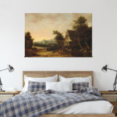 Hillige Landschaft mit Hütte der Bauern, Cornelis  Leinwanddruck (Insitu (Schlafzimmer))