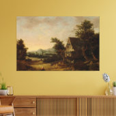 Hillige Landschaft mit Hütte der Bauern, Cornelis  Leinwanddruck (Insitu (Wohnzimmer))