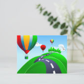 Hillige Straße mit Ballons, Postkarte (Stehend Vorderseite)