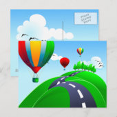 Hillige Straße mit Ballons, Postkarte (Vorne/Hinten)