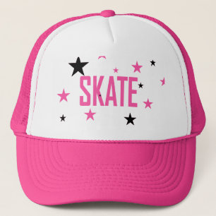 HILLMANIA SKATEBOARD - rosa Hut der Damen Truckerkappe