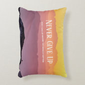 Hills Landschaft Regenbogenfarben Motivation Zitat Dekokissen (Vorderseite(Vertikal))