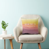 Hills Landschaft Regenbogenfarben Motivation Zitat Kissen (Stuhl )