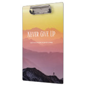 Hills Landschaft Regenbogenfarben Motivation Zitat Klemmbrett (Links)