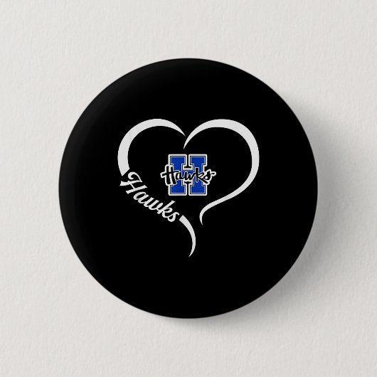 Hillsboro Hawks Logo Halbherz Slogan Hs Button (Vorderseite)