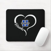 Hillsboro Hawks Logo Halbherz Slogan Hs Mousepad (Mit Mouse)