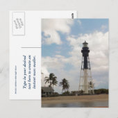 Hillsboro Inlet Light Tower Custom Postkarte (Vorne/Hinten)