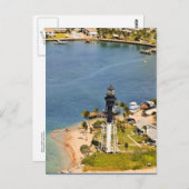 Hillsboro Lighthouse Aerial Postkarte (Vorne/Hinten)